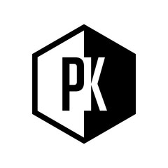 INITIAL hexsagonal HALF LOGO