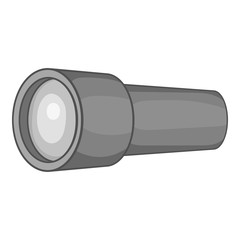 Lantern icon in black monochrome style isolated on white background. Light symbol vector illustration