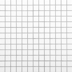 White Mosaic tile wall background and texture..
