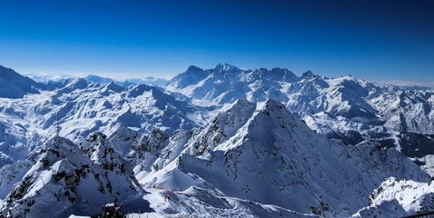 Fotobehang Mont Blanc Gruppe vom Mont Fort aus gesehen © ttoennesmann