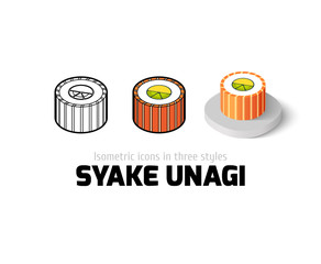 Syake unagi icon in different style