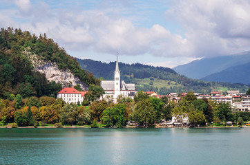St. Marys Church in Lake Bled, Slovenia