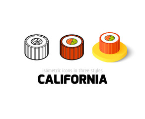 California icon in different style