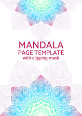 Mandala page template