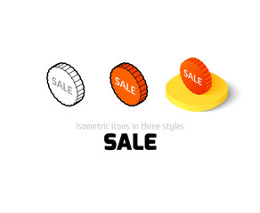 Sale icon in different style