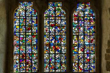 Stained glass in London tower