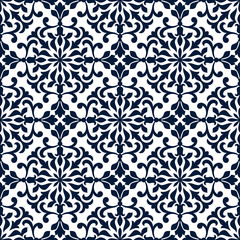 Ornamental openwork floral pattern background
