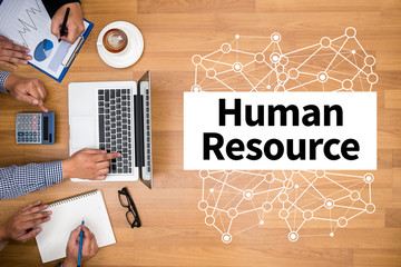 HRM Human Resource Management  Strategy Planning Working HRM man
