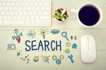 Search concept with workstation