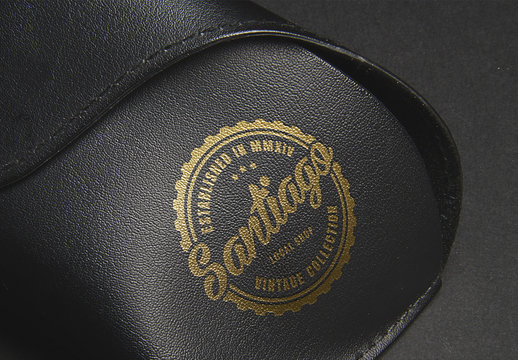 Download Leather Stamping Logo Mockup Buy This Stock Template And Explore Similar Templates At Adobe Stock Adobe Stock PSD Mockup Templates