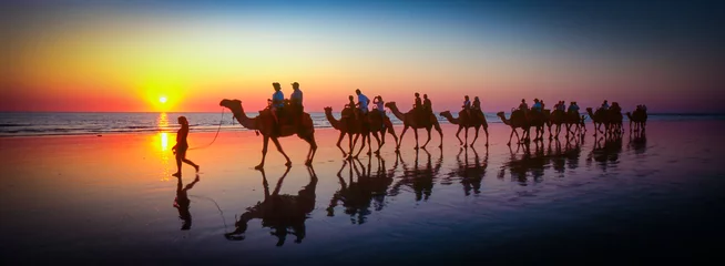 Foto op Plexiglas Broome, kameelreflecties © Matthew