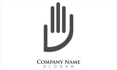 simple hand logo