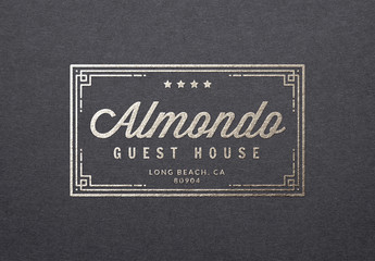Metallic Foil Stamping Mockup 04