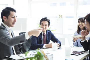 Businessman working in the office