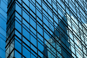 windows of business building in Hong Kong