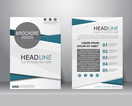 formal business brochure flyer design layout template in A4 size. can be use for poster, banner, graphic element, leaflet and background, vector illustration 