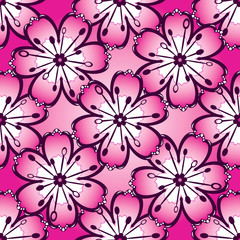 Vintage pink seamless pattern