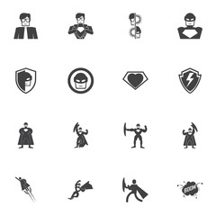 superhero icon vector.