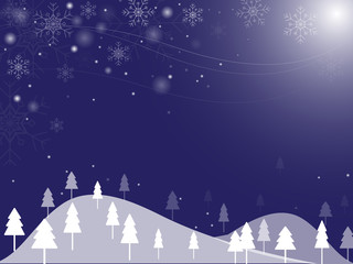 blue and white theme christmas background