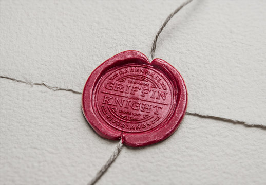Wax Seal Stamp Mockup