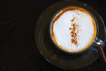 cappuccino with cinnamon