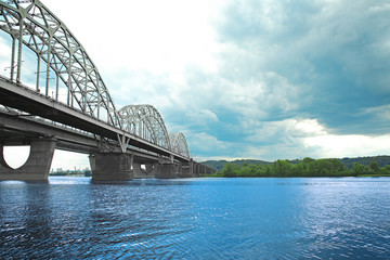 View of the modern bridge
