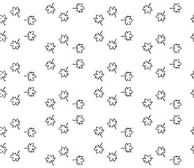 Autumn leaf seamless pattern