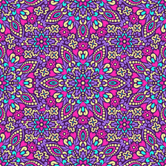 Seamless background with abstract ethnic pattern.