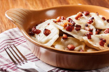 Dumplings with meat or cabbage and mushroom or cheese