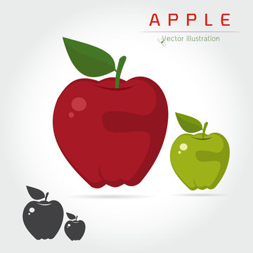 Apples fruit Vector illustration