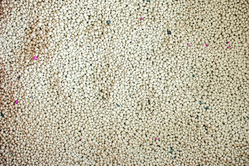 White Sodium Bentonite Cat Litter, cat sand, top view