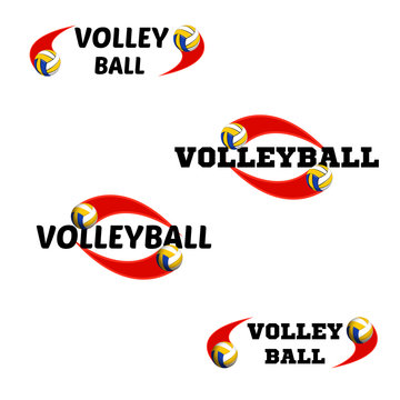 Volleyball logo for the team and the cup
