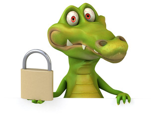 Fototapeta premium Fun crocodile