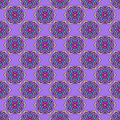 Seamless background with abstract ethnic pattern.