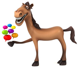 Obraz na płótnie Canvas Fun horse