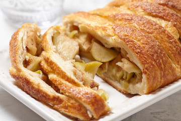 Delicious apple strudel