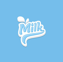 Milk logo or labels