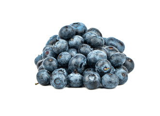 Pile fresh blueberries
