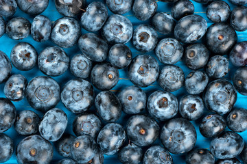 Background fresh blueberries