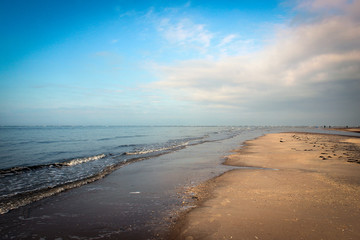 North Sea coast of Blavand, Denmark