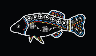 Illustration based on aboriginal fish.