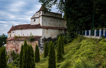 Fototapeta na wymiar Weaver's Bastion in Brasov city in Romania