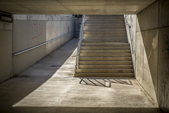 Stairs in a bridge in Sant Cugat del Valles Barcelona