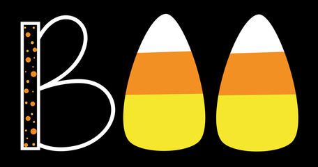 Candy Corn Boo