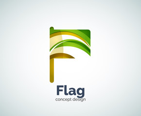 Vector flag logo template