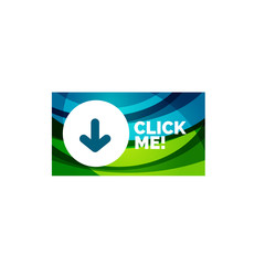 Abstract rectangle button template