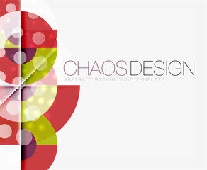 Abstract background with round shapes