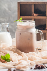 Iced coffee with milk 