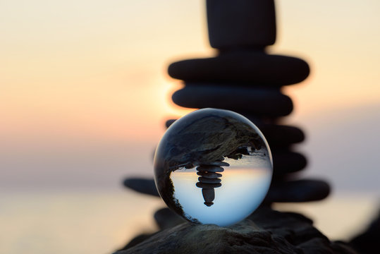 Reflection in crystal ball