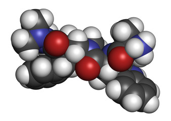 Anamorelin cancer cachexia and anorexia drug molecule.